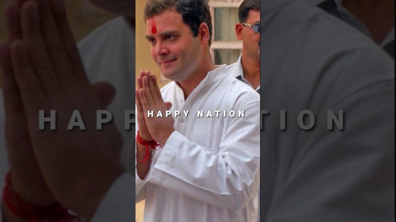 RAHUL GANDHI WILL MAKE HAPPY NATION &hearts;️👤 #edit #rahulgandhi  #politics #leader #alightmotion #4k