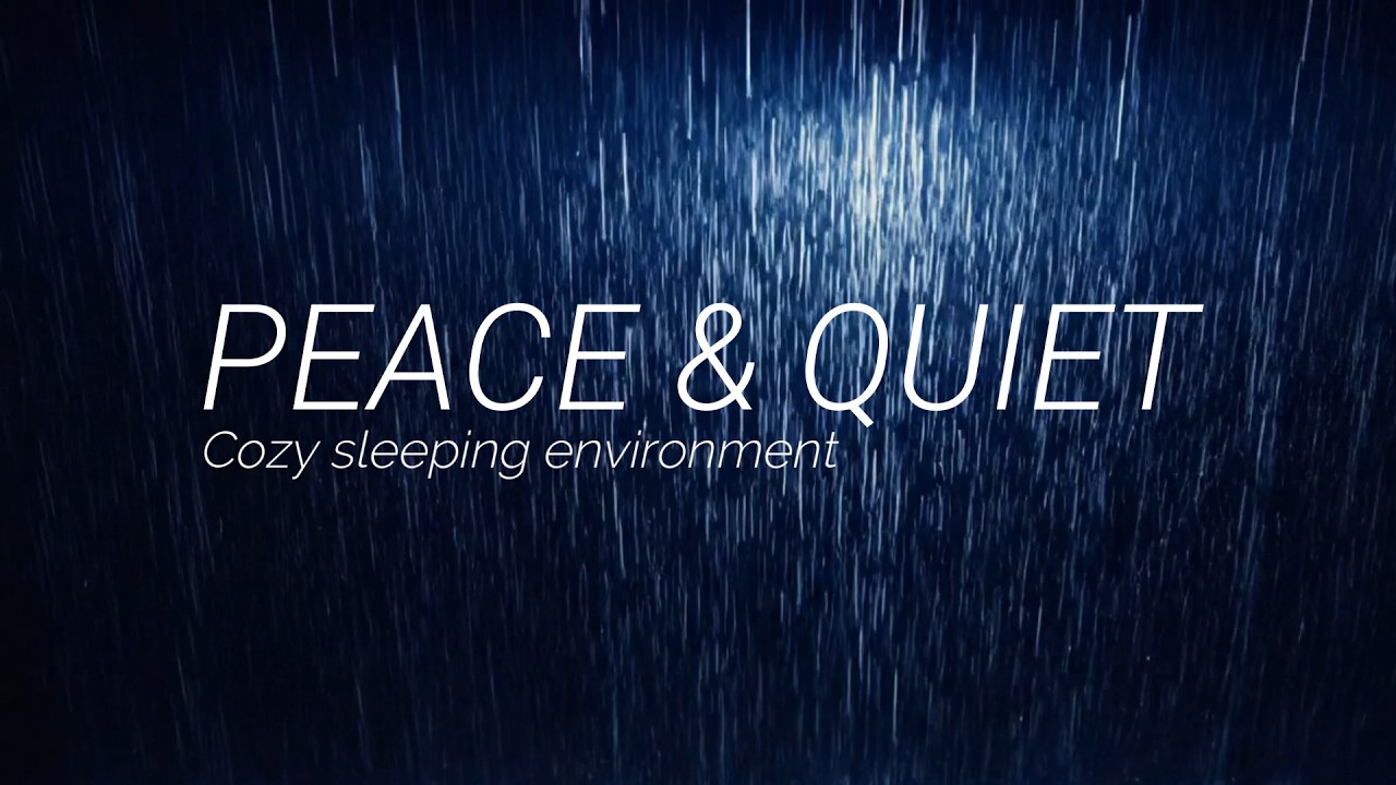 [No Ads] Rain Sound On Window with Thunder Sound, Heavy Rain for Sleep, Study and Relaxation,