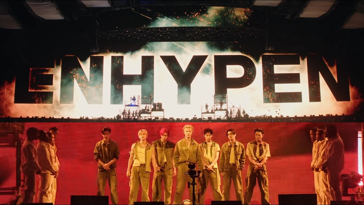 Enhypen '𝗕𝗹𝗼𝗰𝗸𝗯𝘂𝘀𝘁𝗲𝗿' in Coachella 💥 #ENCHELLA