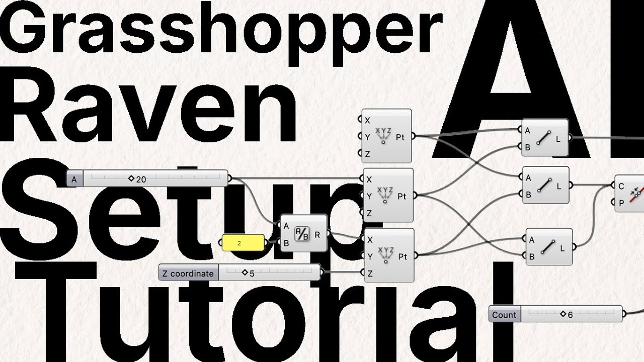 Grasshopper AI Plugin Raven - 2 Click Setup Tutorial romantic technology