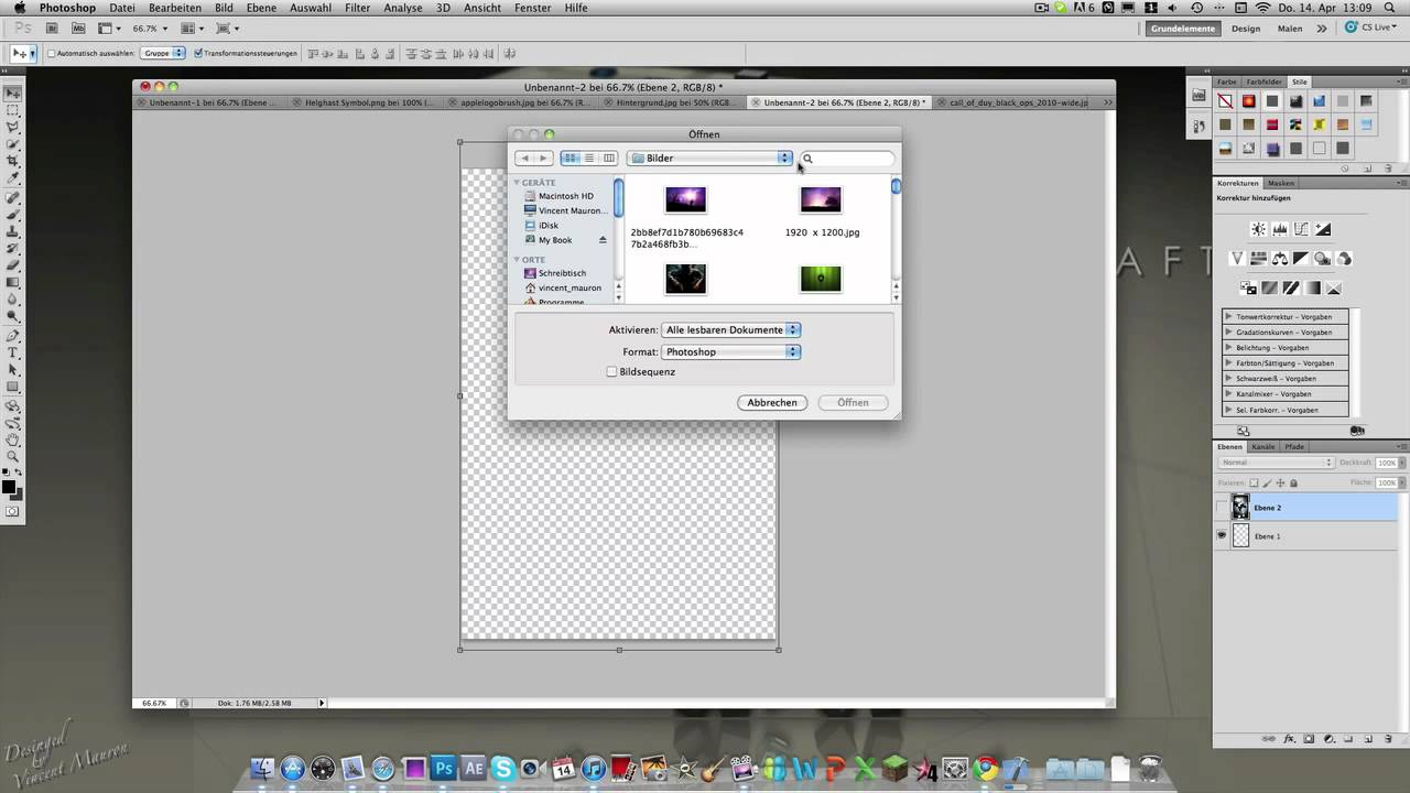 Eigene Retina Hiintergründe erstellen mit Photoshop