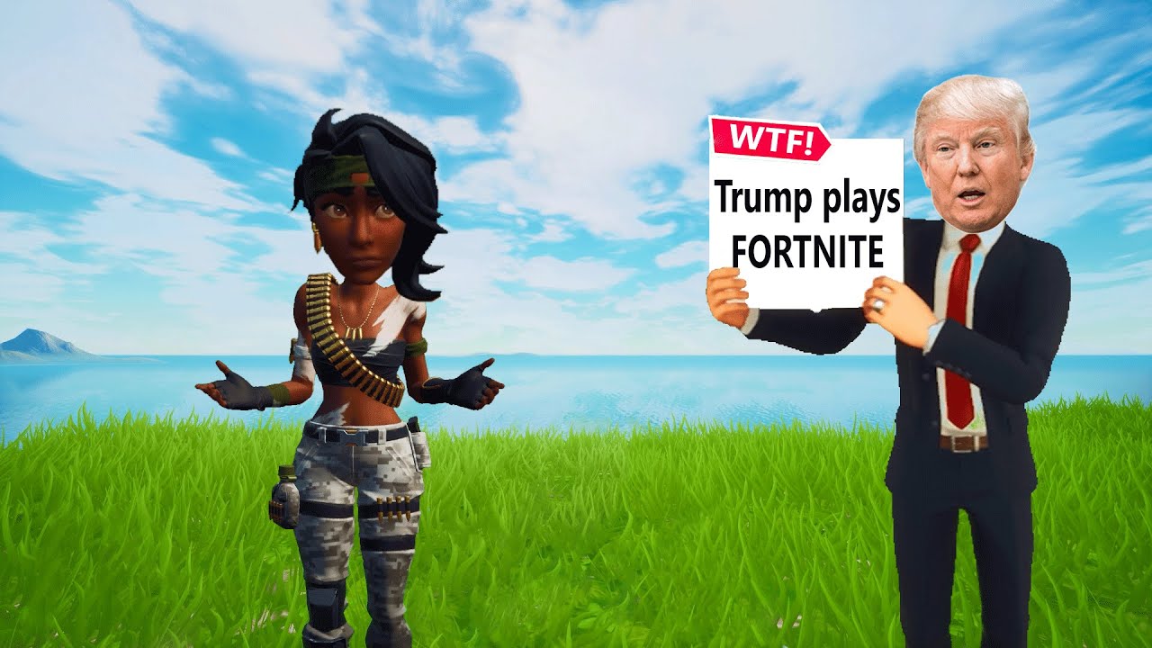 DONALD TRUMP PLAYS FORTNITE!?!?