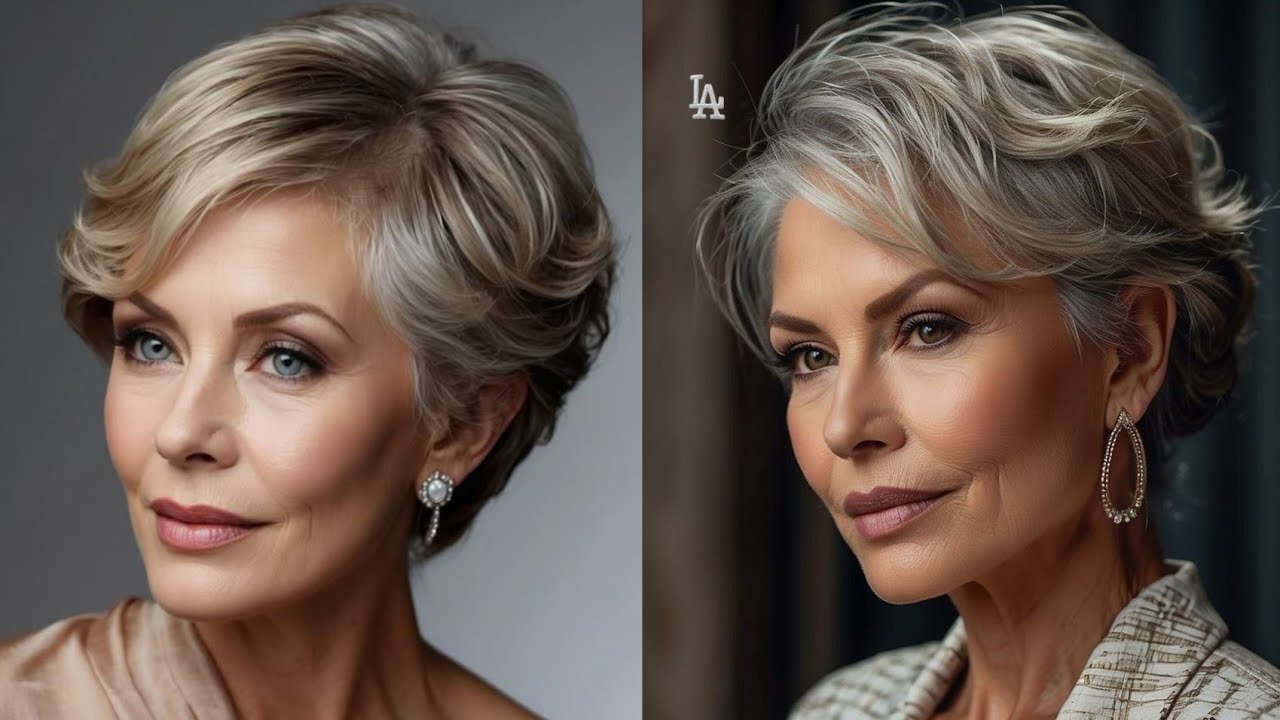 SHORT HAIR STYLES FOR WOMEN OVER 70 ✨