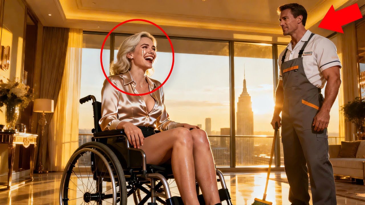 Single Dad Janitor Promised A Paralyzed Billionaire “I’ll Help You Walk” - She Laughed… Then Cried