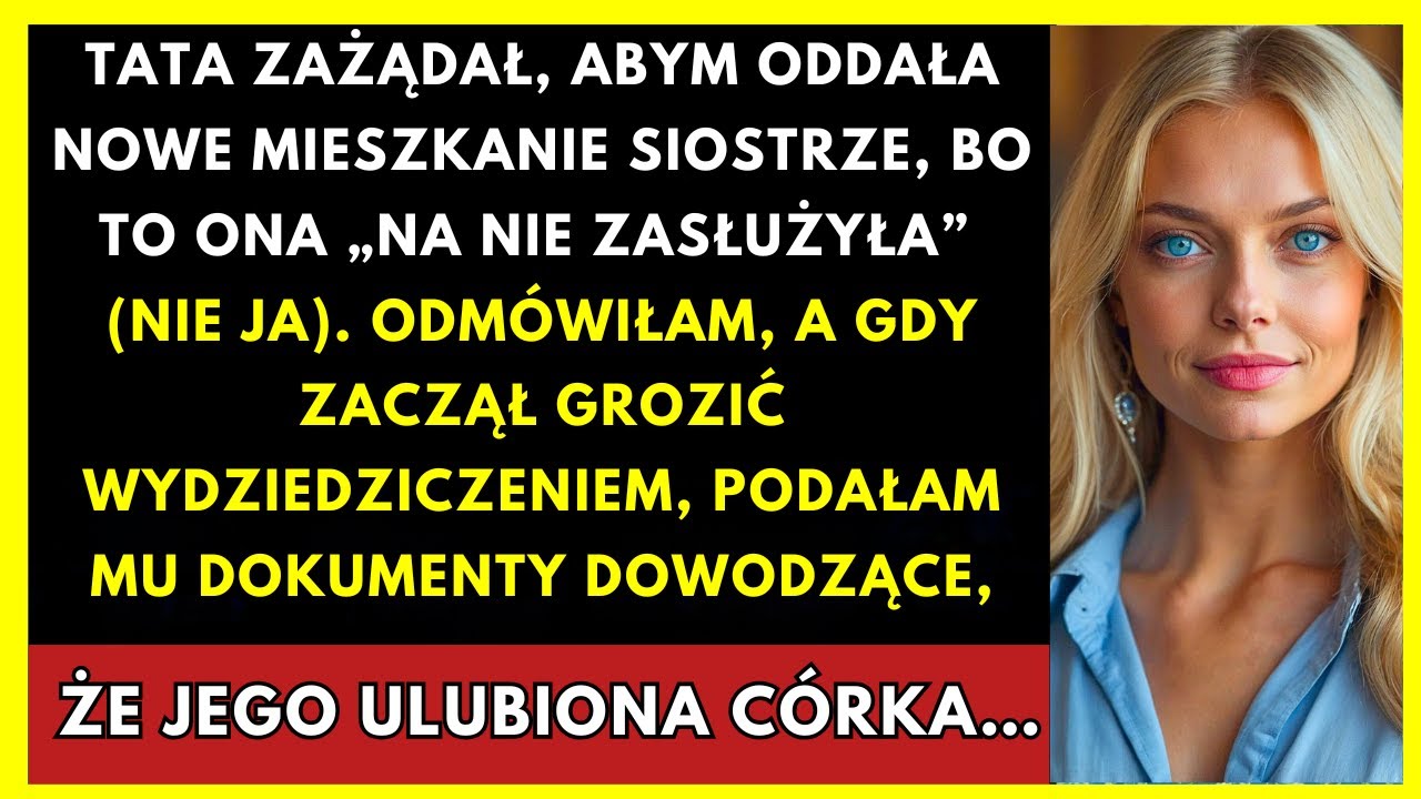 Tata Kazał Mi Oddać Nowe Mieszkanie Siostrze, „Która Na Nie Zasłużyła”. Odmówiłam, A On…