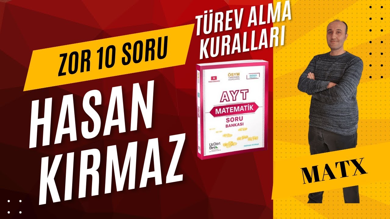 345 YAYINLARI TÜREV-1 ZOR YAPILAN 10 SORU