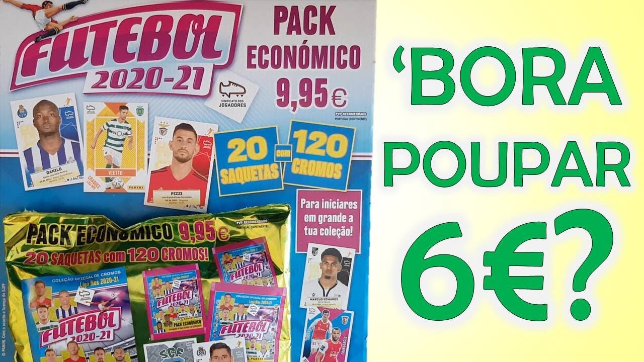 POUPAR com PACK ECONÓMICO! 20 saquetas Futebol 2020/21 Cromos