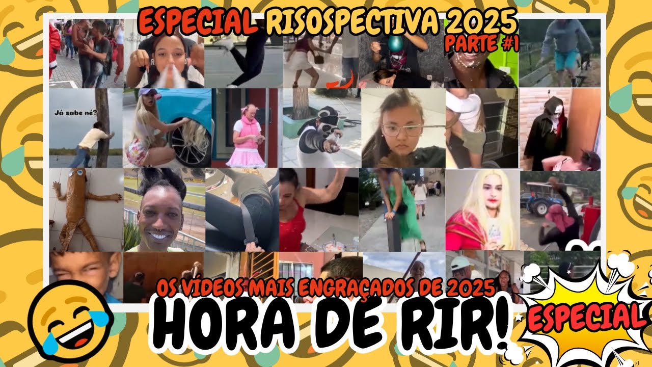😂🎉 RISOSPECTIVA 2025 - PARTE 1 🎉😂 Os VÍDEOS e MEMES mais ENGRAÇADOS do ANO [HORA DE RIR]