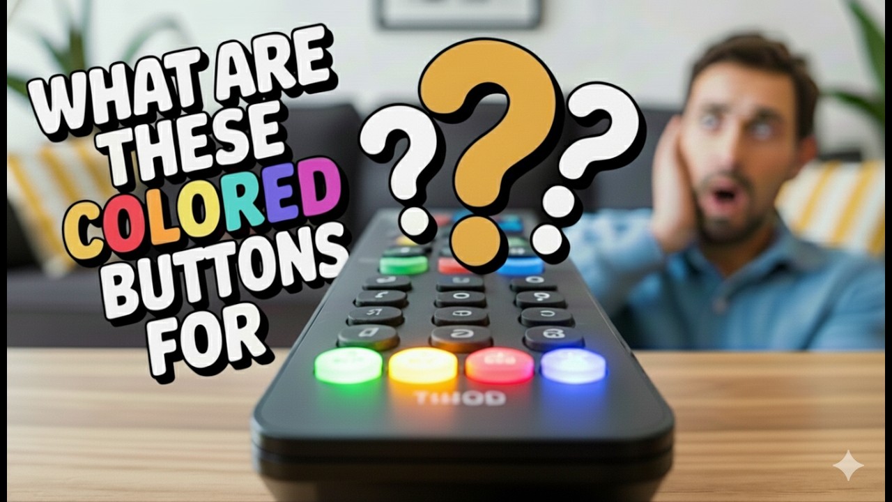 What the COLORED Buttons on Your TV Remote REALLY Do!
