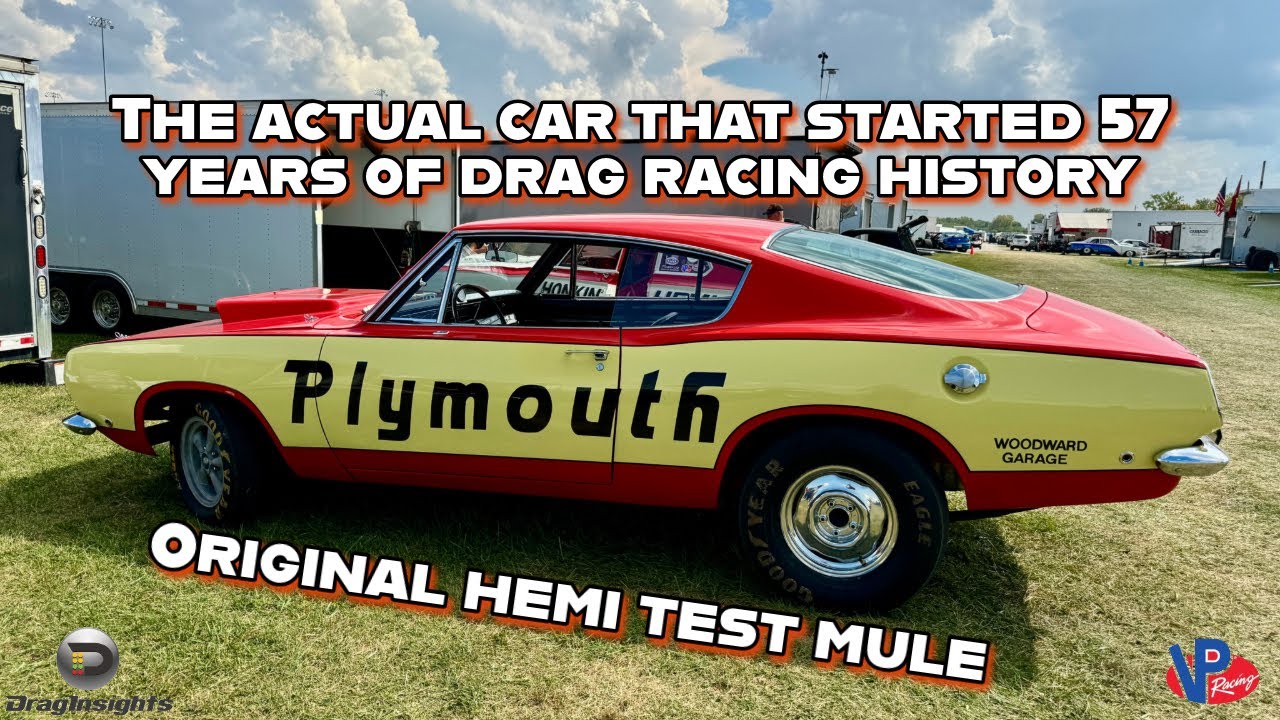 Оригинальный тестовый двигатель HEMI 426 1968 Plymouth Barracuda NHRA Super Stock, Херб Маккэндле...