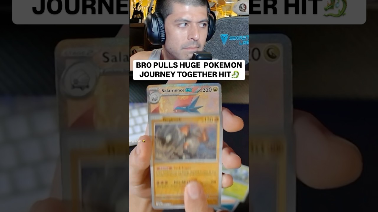 HUGE! Pokemon Journey Together Salamence ex 187/159 #Pokemon #journeytogether #tcg #salamence #fyp