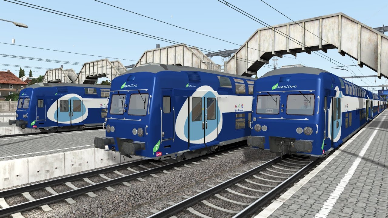 Train Simulator Classique : Transilien J de Pontoise à Gisors en VB2N+BB27300