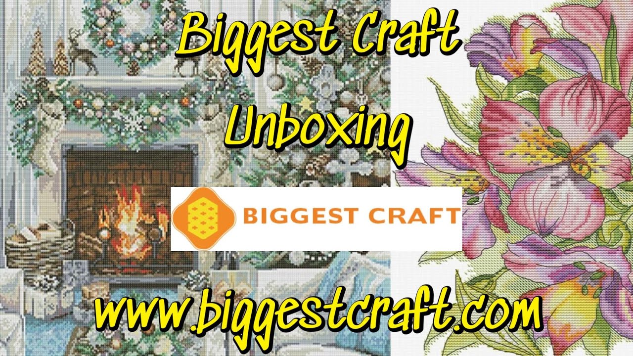 Biggestcraft 1/2 #biggestcraft #embroidery  #stampedcrossstitch #flosstube #unboxing