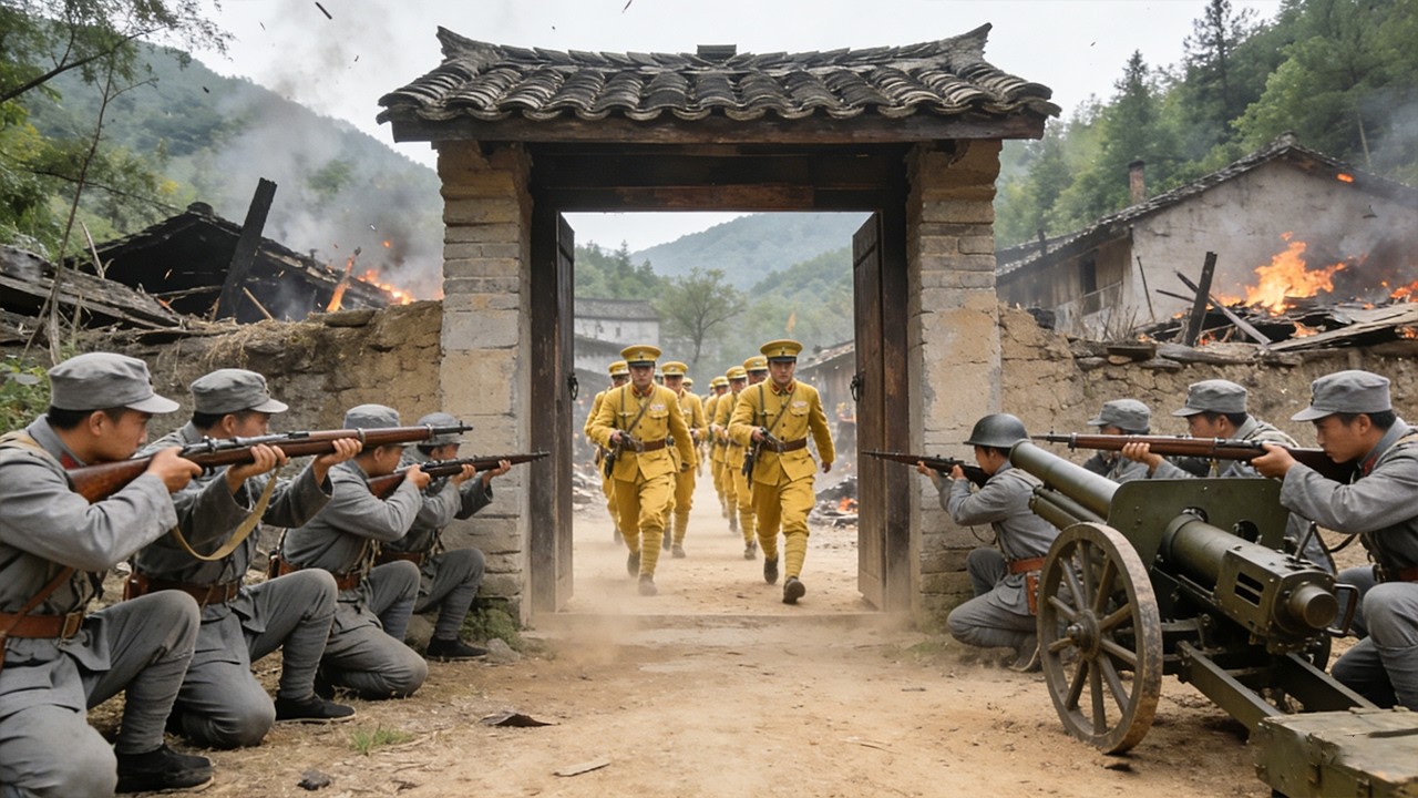 日軍掃蕩村莊，沒想到每一扇門後都藏著八路戰士！⚔️ 功夫 | Kung Fu | 武打 | 抗日