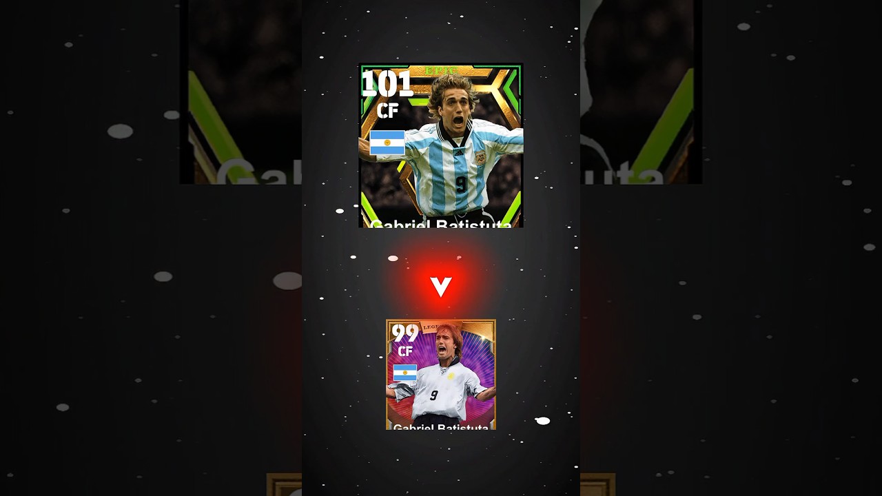 Top 6 G. Batistuta Card in efootball 2025 || Batistuta Best Card in efootball 2025 #efootball #pes