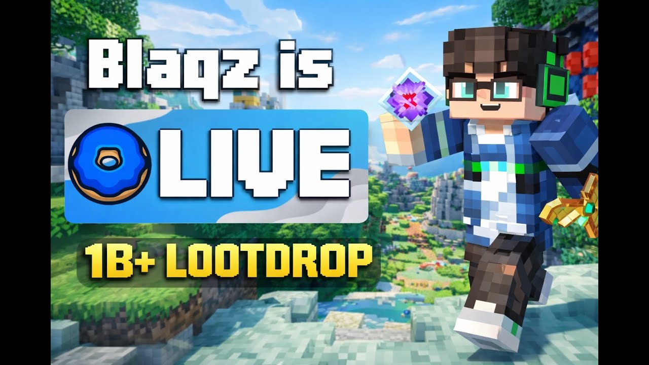 🔴Donut SMP LIVE🔴1B+ LOOTDROP Now 🔴| GAMBLE | Rating Base 5m per