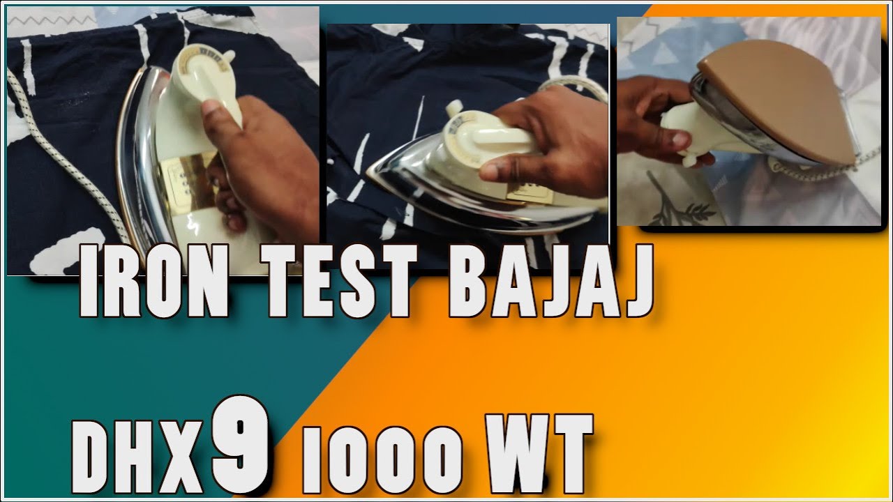 Ironing Test Of BAJAJ Majesty DHX9 1000 W Dry Iron