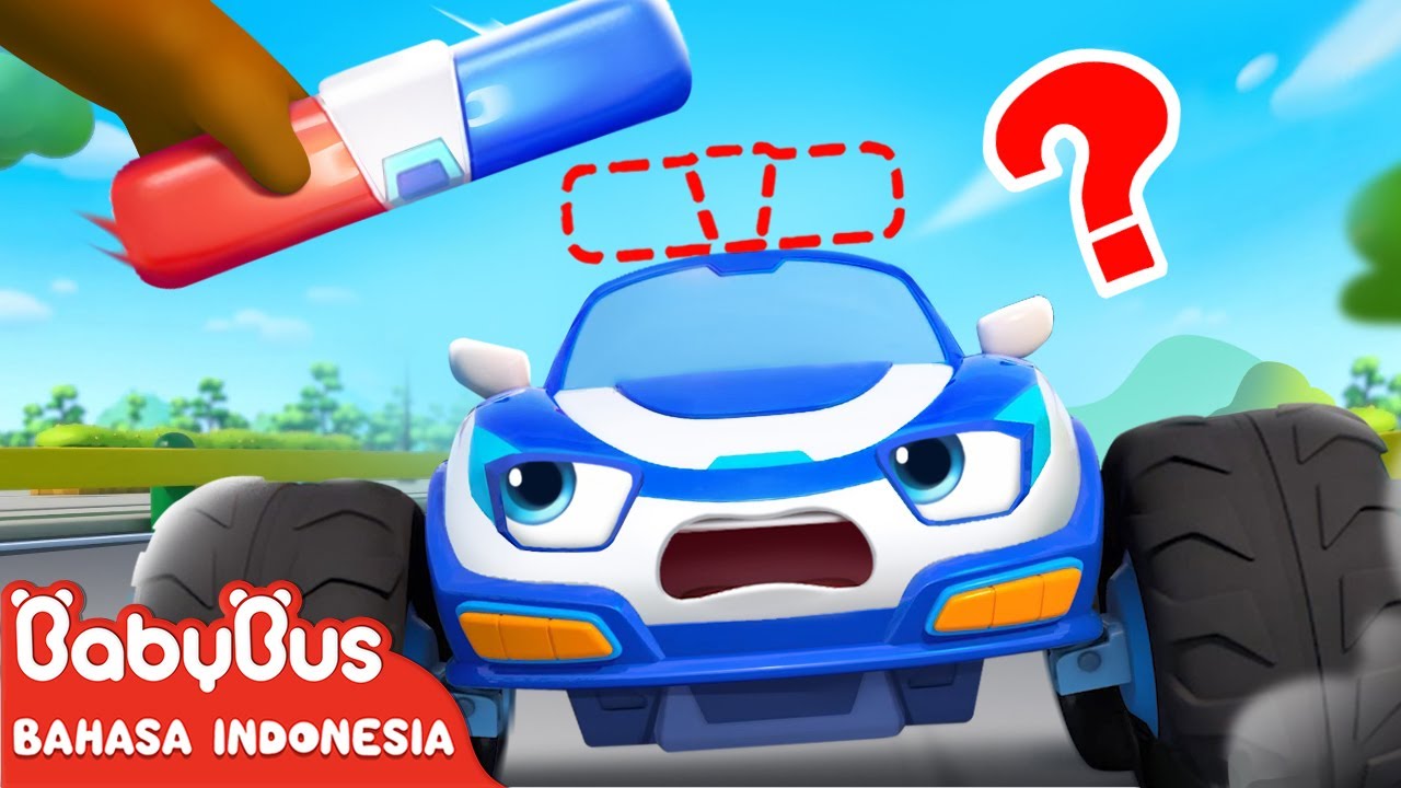 Dimana Sirene Mobil Polisi ? 🚨| Kartun Mobil Polisi | Truk Monster | BabyBus Bahasa Indonesia