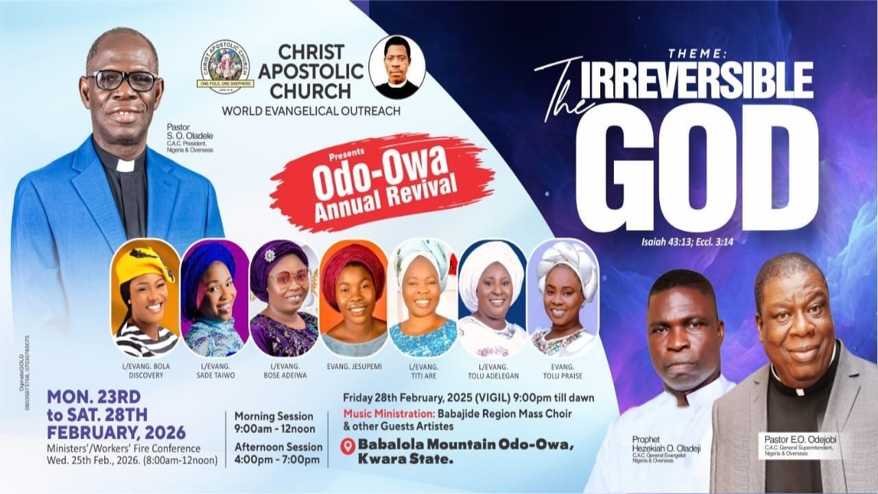 LIVE BROADCAST OF ODO-OWA ANNUAL REVIVAL 2026 || THE IRREVERSIBLE GOD