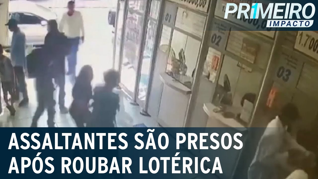 SP: assaltantes são presos após roubar lotérica | Primeiro Impacto (08/05/23)