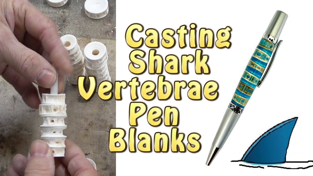 Resin Casting Shark Vertebrae pen blanks - Underhill  Creations and Casting Solutions 