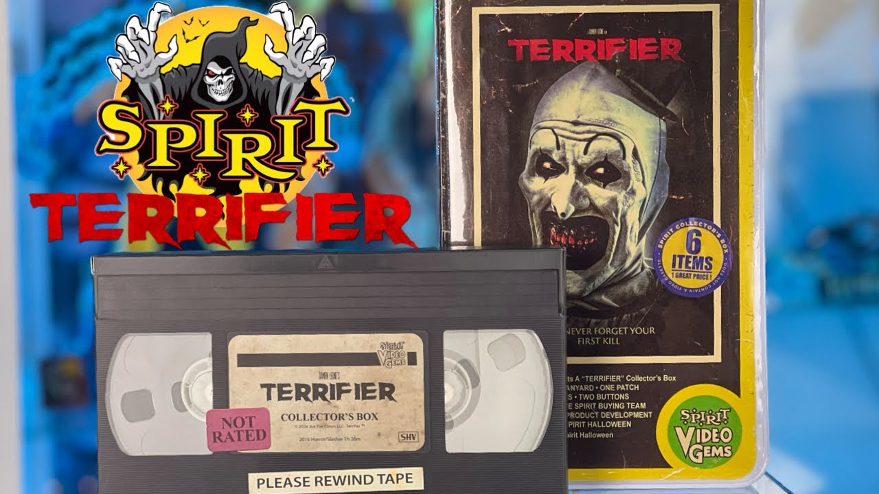 Spirit Halloween exclusive Terrifier VHS collector box unboxing
