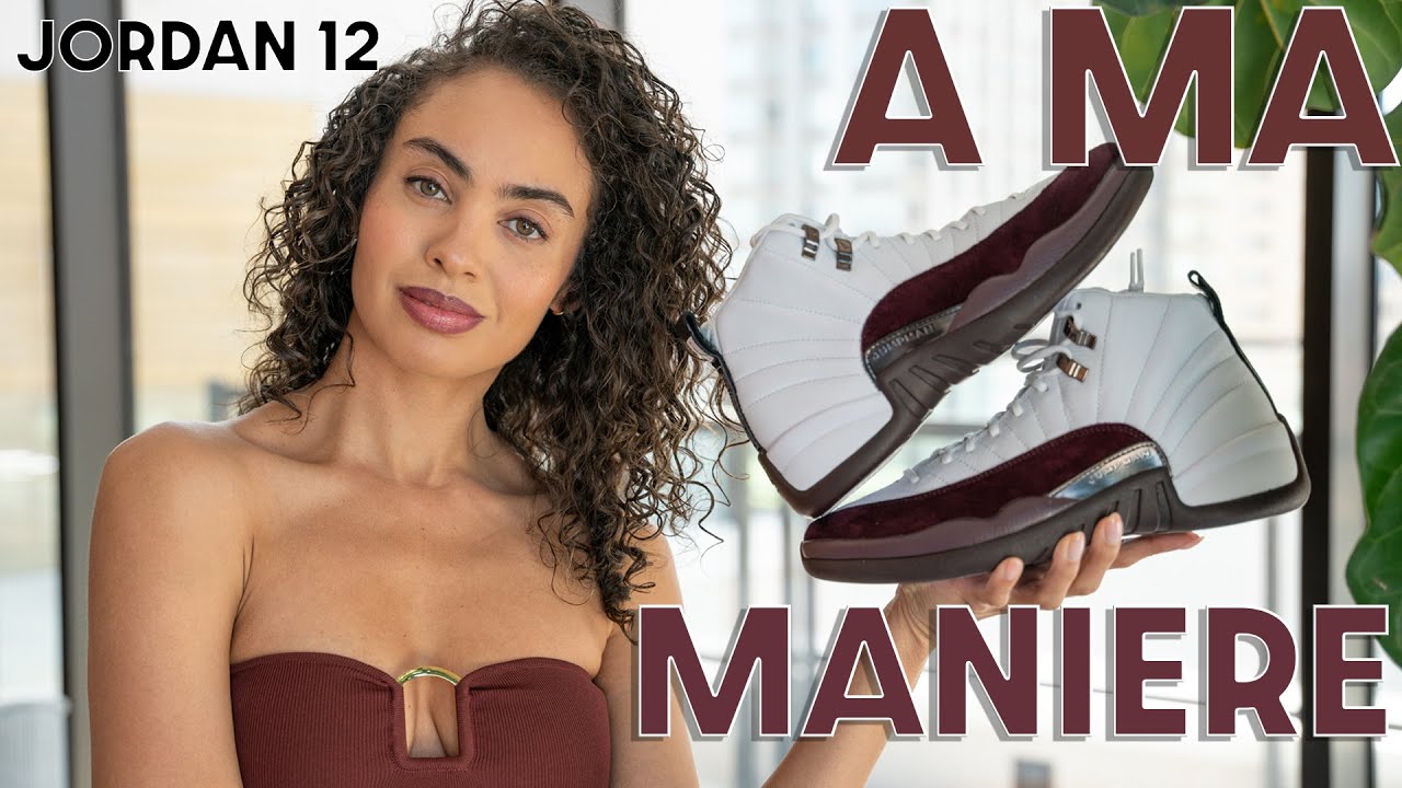 ALMOST PERFECT!  BUT THERE ARE ISSUES! Jordan 12 x A MA MANIERE White Review and How to Style