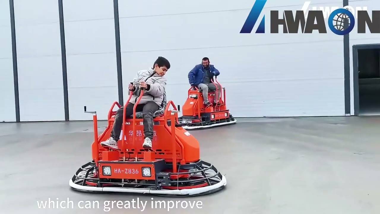 2025 HWAON Blade Trowel Machine | Cut Labor Time for Ultra-Flat Concrete Finishing