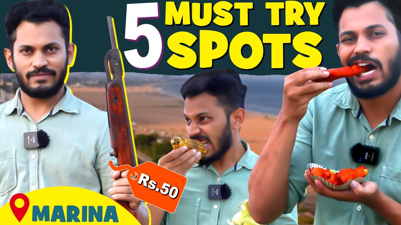 5 Must Try Spots In Marina Beach ❤️ | ஜோசியக்காரன்  சொன்னது Full-ah உண்மை தான் 😂 | Kuraishi Vibes