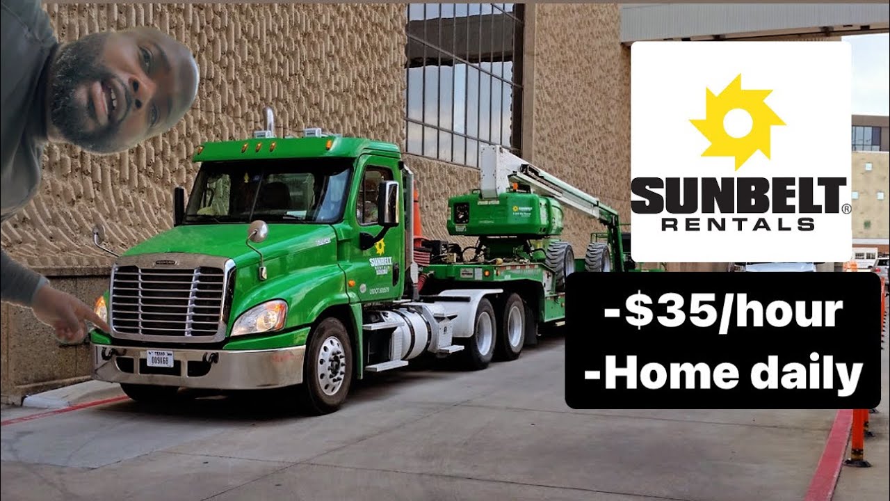 Sunbelt Rentals платит 1400 долларов в неделю за доставку на рабочие места и домой каждую ночь!!