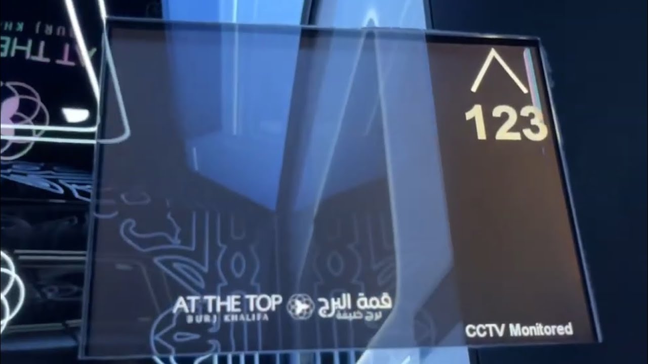 WORLD'S TALLEST BUILDING! Amazing OTIS Skyway very high speed 10m/s Elevators at the Burj Khalifa