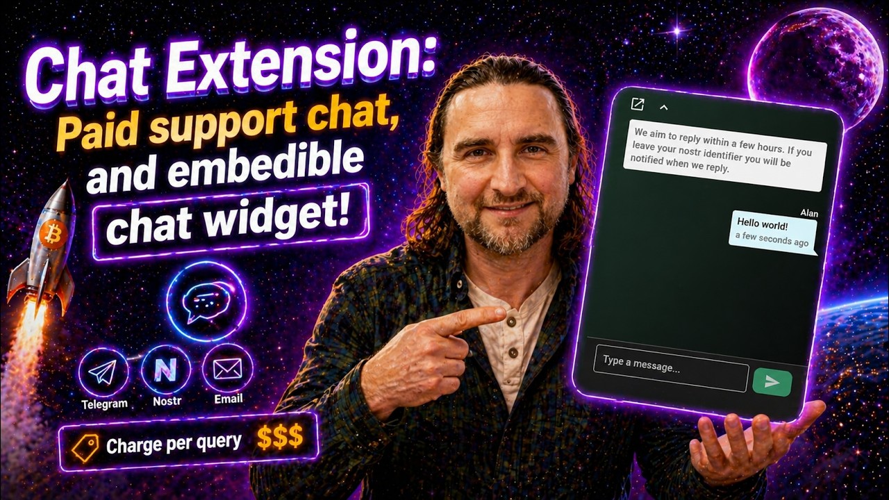 Chat Extension: Paid support chat, and embedible chat widget!