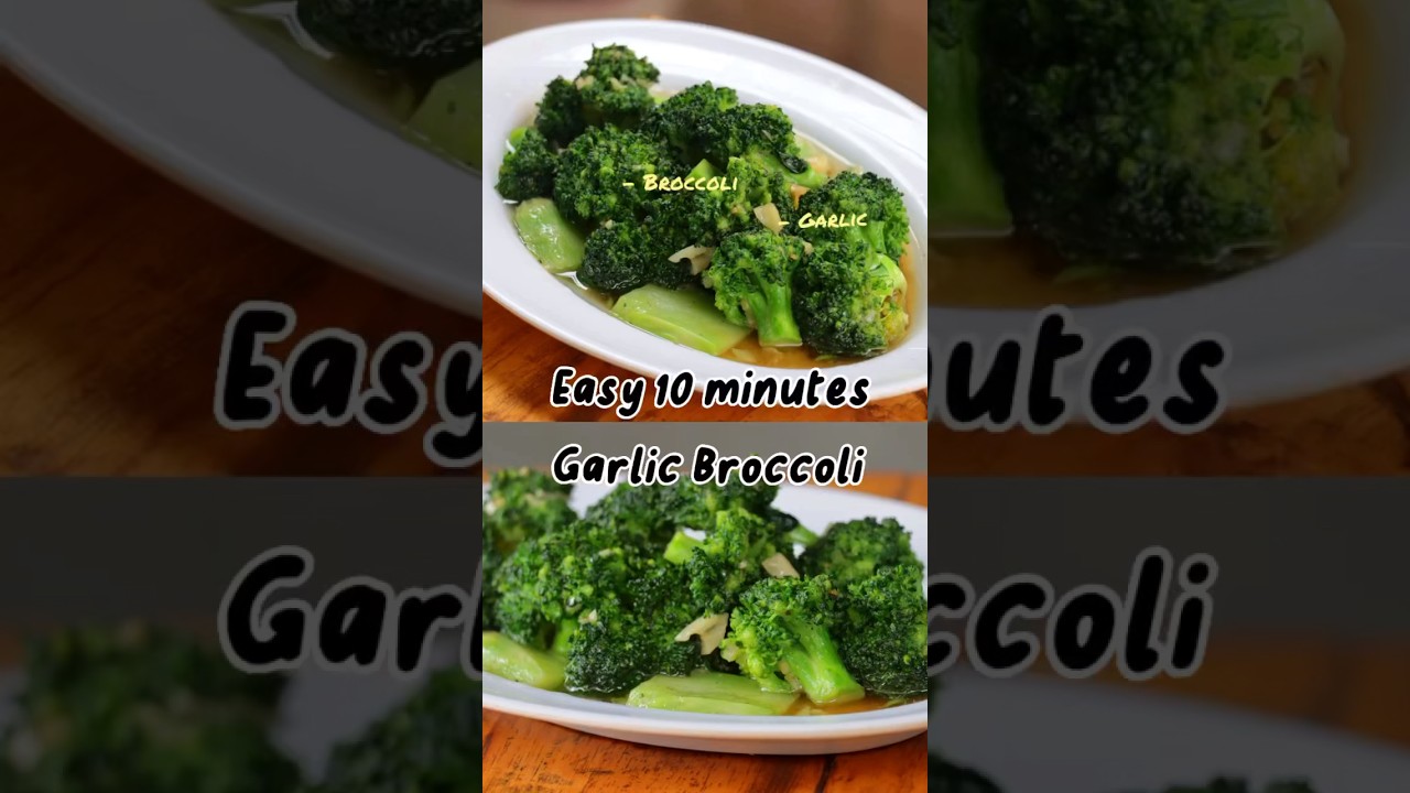 Easy 10 minutes Garlic Broccoli | Broccoli and Garlic Recipes | Easy And Quick Broccoli Recipes