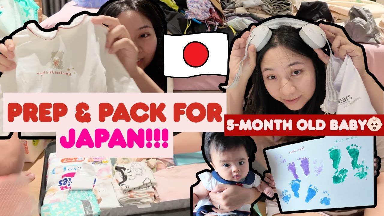 Pack & Prep for Japan! First trip with our 5-month old Baby 👶🏻✈️🇯🇵