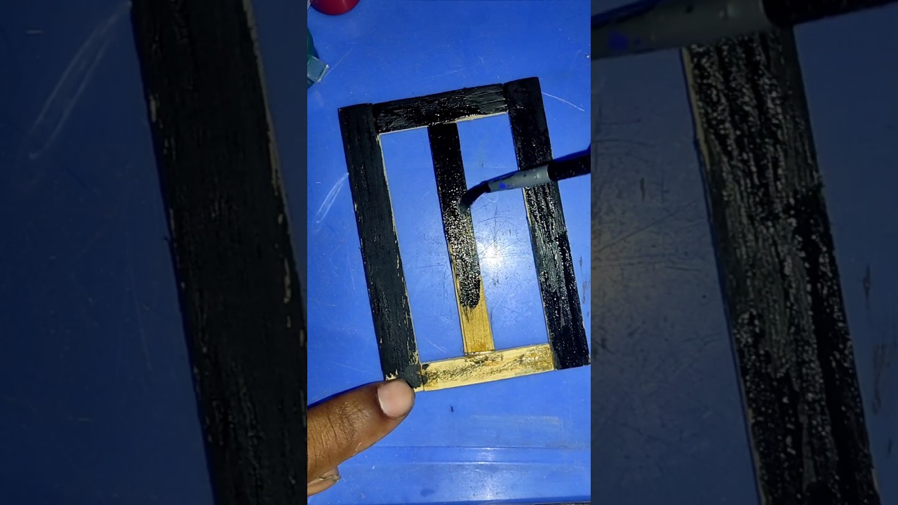 Mini House Door & Window Painting 🔥 | DIY Tiny Home Build 