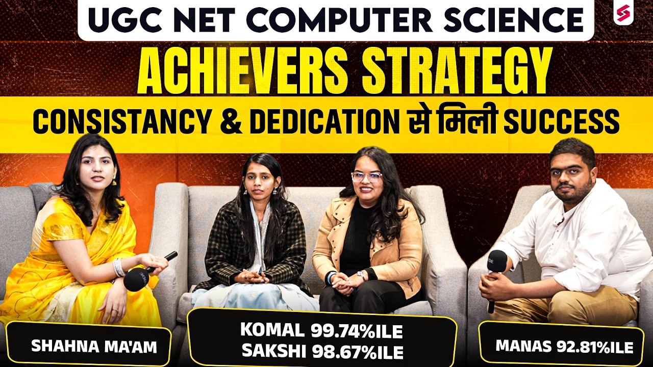 UGC NET Computer Science Topper 2026🔥| JRF Computer Science Topper's Talk With Komal, Sakshi & Manas