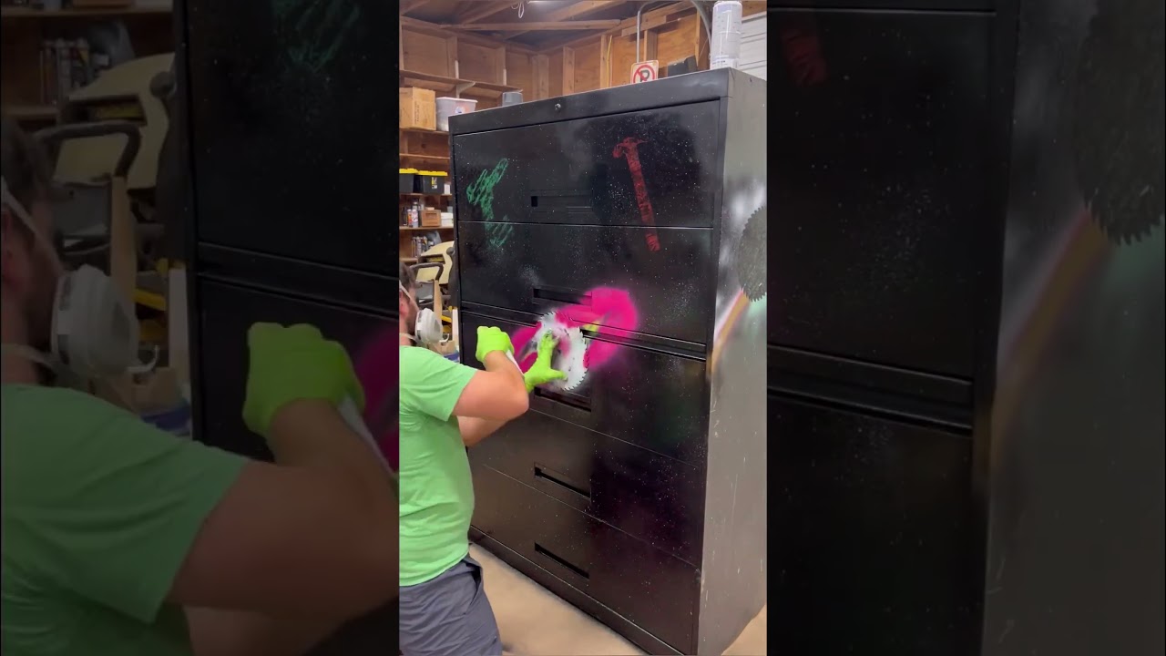 Out of this world storage cabinet #diy #graffiti #organization #storage #woodworking #shopupgrade #