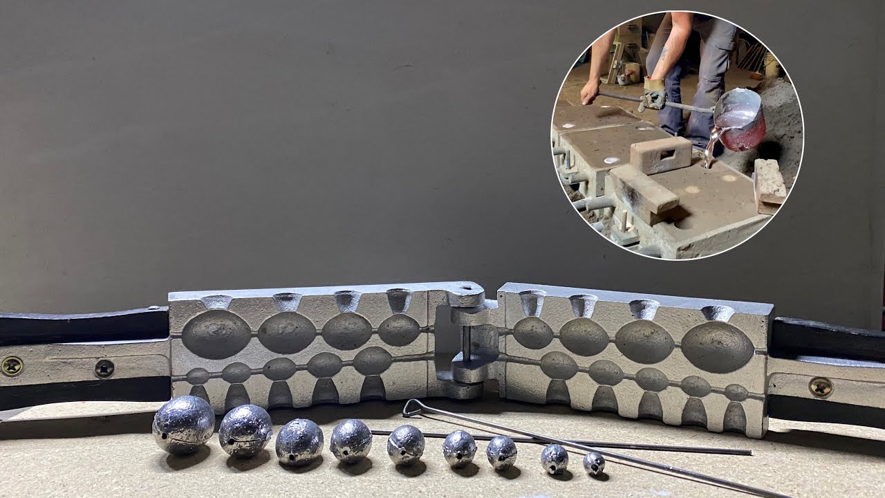 Fabricación de molde para plomadas | Aluminium casting process