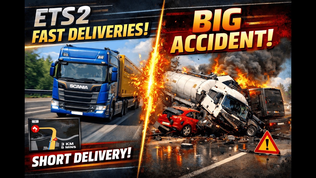 ETS2 Fast & Short Deliveries Gone Wrong 🚚💥 | Major Accident | 『IX』・REAPER YT