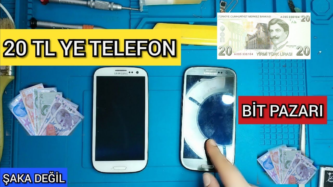 20 TL 'YE TELEFON BİT PAZARI BEDAVA UCUZA AL TAMİR ET AL YAP SAT PARA KAZAN kendin yap