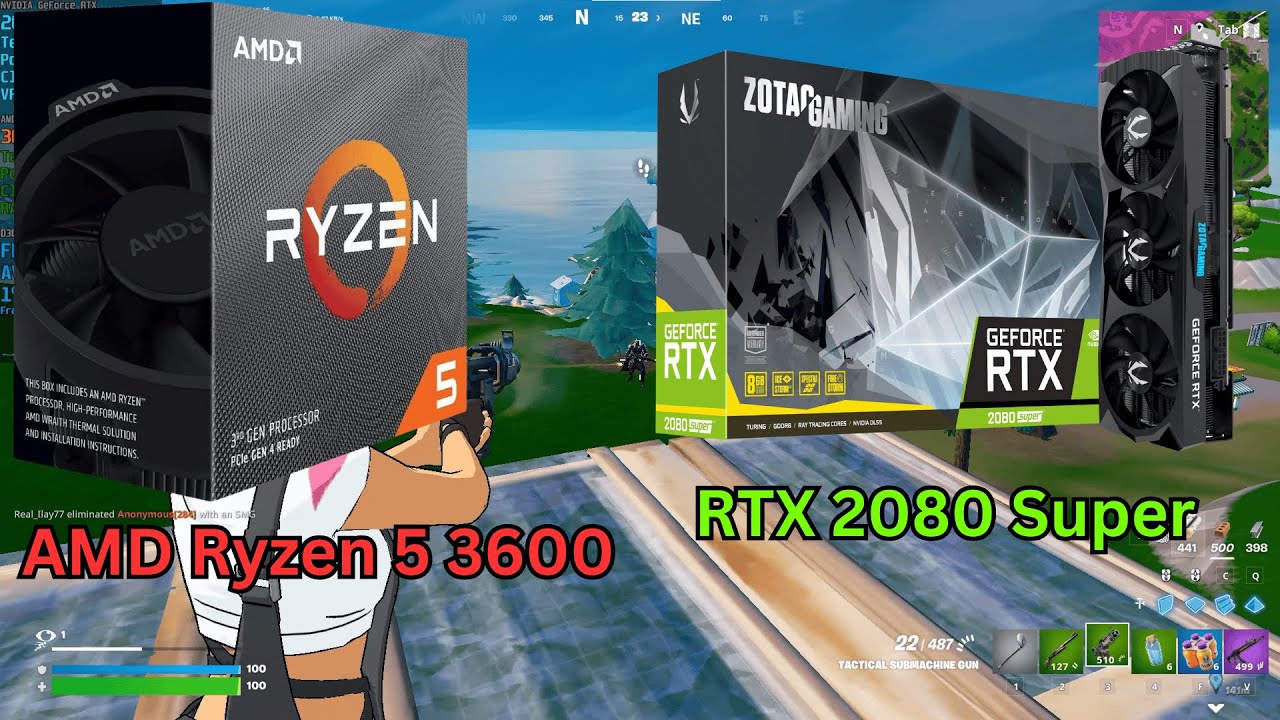 RTX 2080 Super + AMD Ryzen 5 3600 Fortnite Reload Chapter 6 Season 2 / 2025