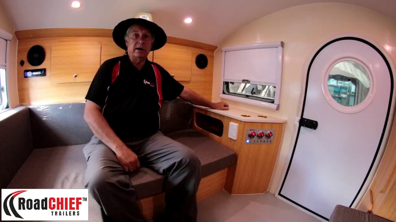 Road Chief - Looking inside the Road Chief Teardrop Caravan