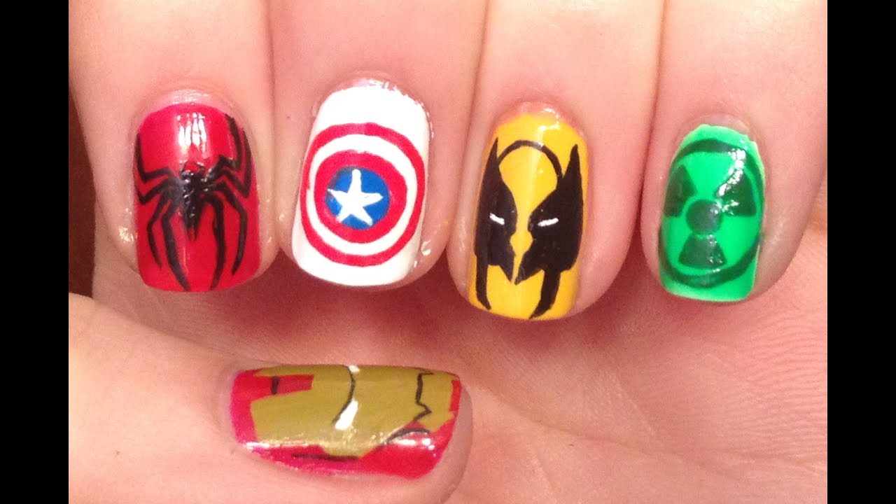 Marvel Nail Art Tutorial (REQUEST)