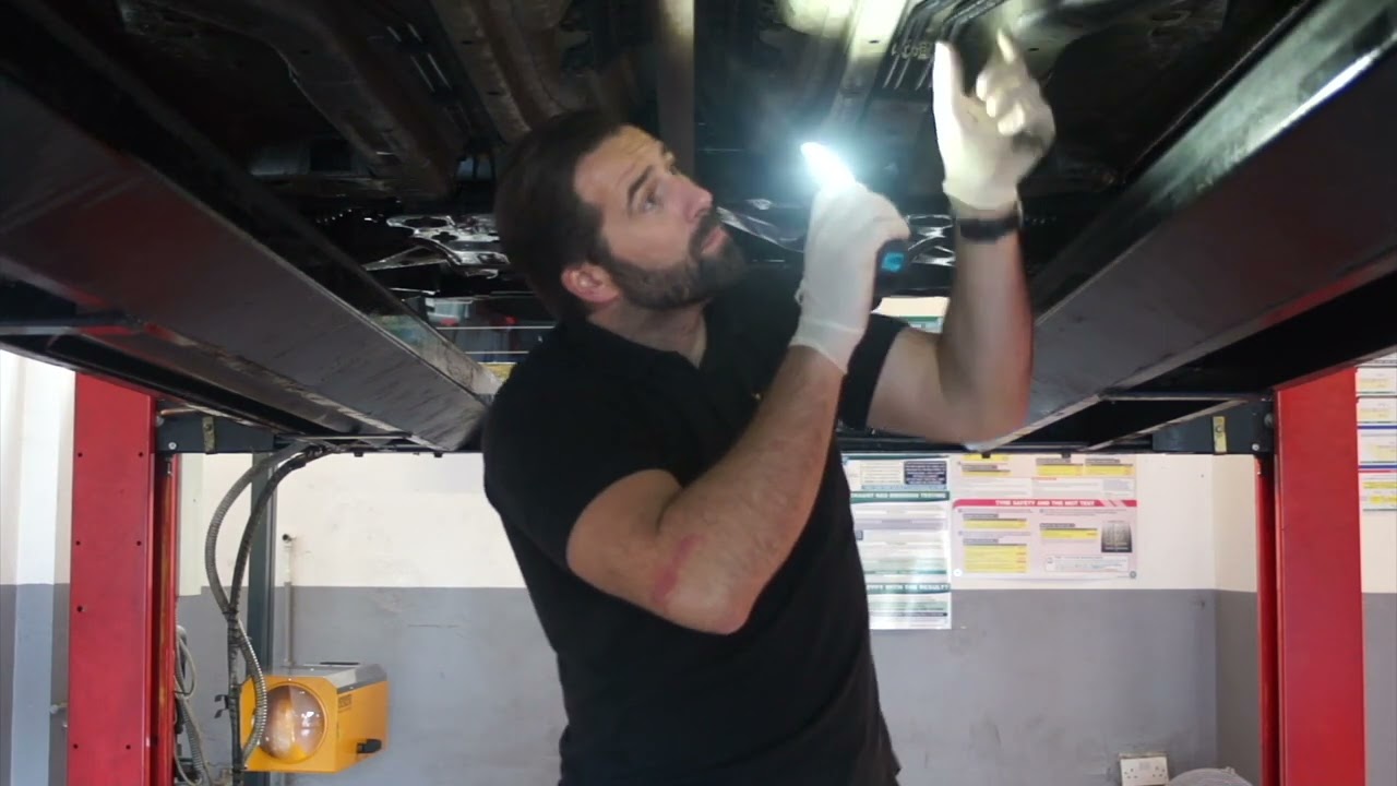 MOT Test #3 underneath vehicle checks