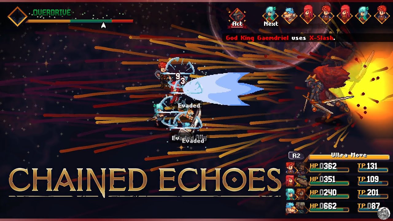 Chained Echoes - 84 - Secret Final Boss God king Gaemdriel (Ograne Grottos) - Gameplay