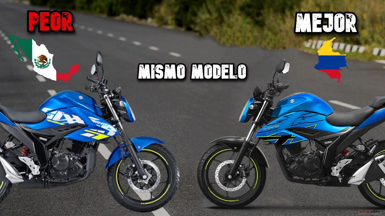 ¿Por que las motos de COLOMBIA son MEJORES que las de MEXICO?