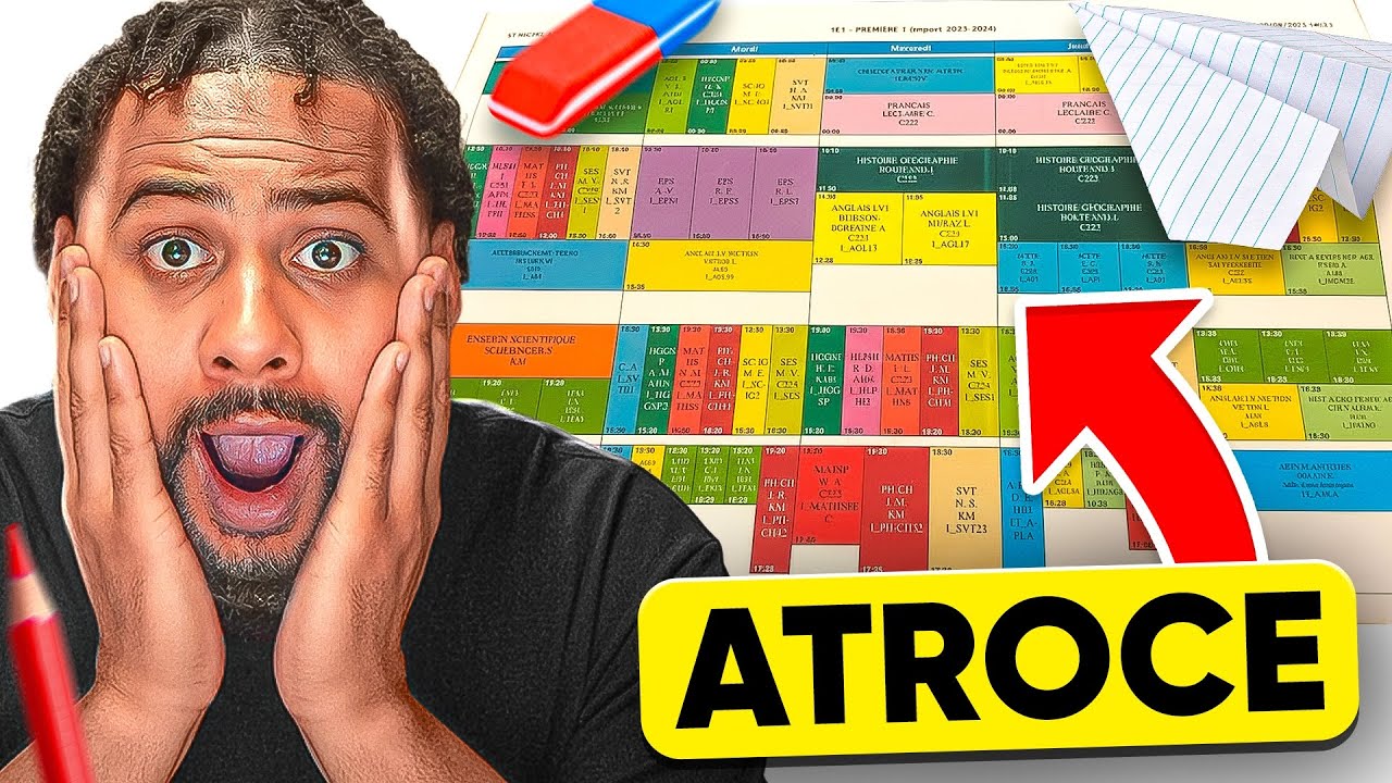 JE REACT A VOS EMPLOIS DU TEMPS (force à vous)