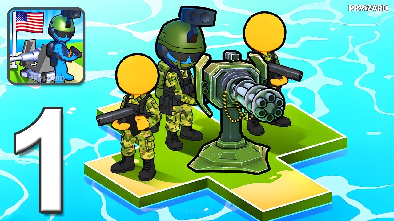Fight For America: Country War - Gameplay Walkthrough Part 1 - Build Army Troops (iOS, Android)