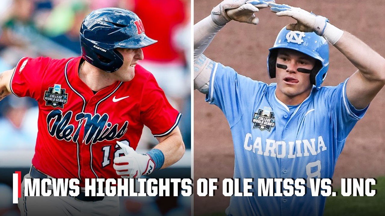 UNC Tar Heels vs. Ole Miss Rebels | Full Game Highlights | Men&rsquo;s College World Series