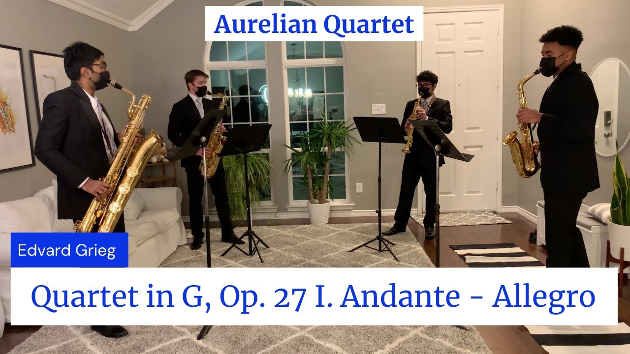 Quartet in G, Op. 27 I. by Edvard Grieg | Aurelian Quartet